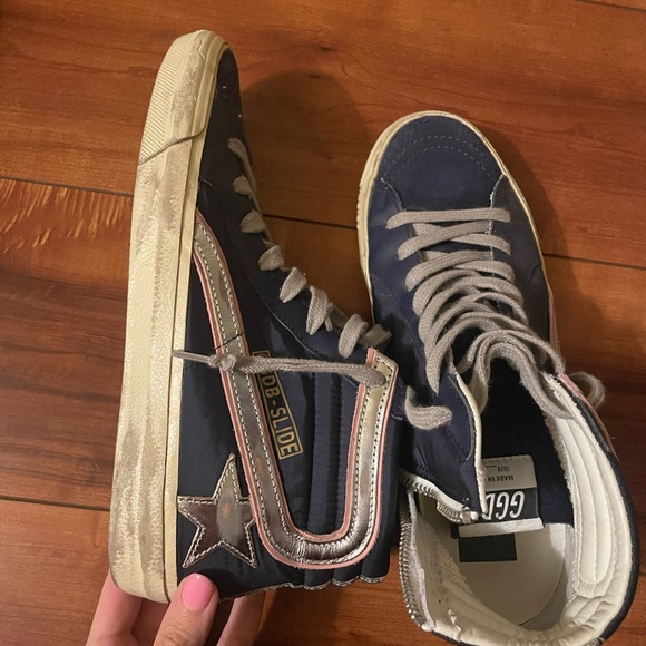 Golden Goose High-Top Sneakers with Star Detail size 38